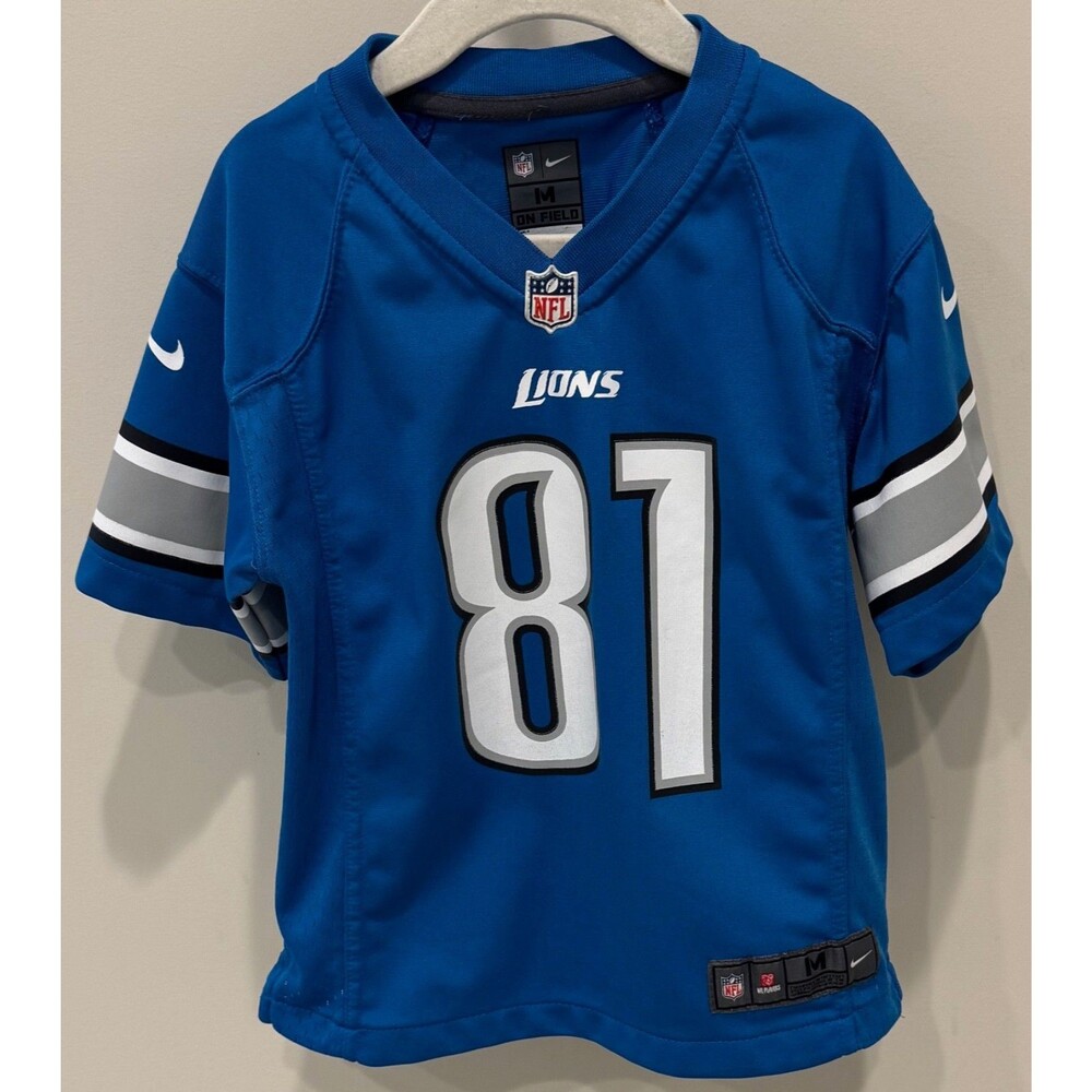Calvin Johnson - Detroit Lions Nike On Field Jersey - Youth Size Medium - Blue